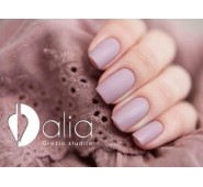 Manikiūras su MATINIU ilgalaikiu geliniu lakavimu